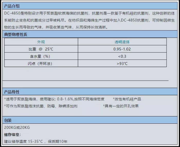 西貢區(qū)啟光集團強力推薦 | 有機硅抗菌劑DC-4850