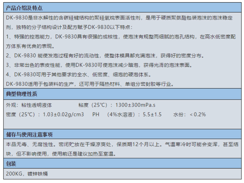 西貢區(qū)泡沫穩(wěn)定劑 DK-9830